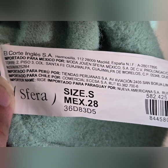 Sferia Minimalist Knitwear Capsule Wardrobe Soft Sweater, Size Small - Picture 3 of 4